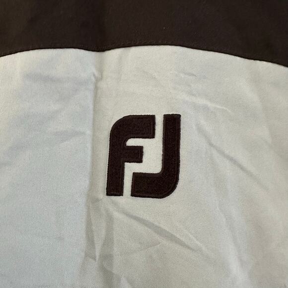 Footjoy DryJoys Long Sleeve‎ Full Zip Jacket Golf Size XLarge Blue Black - Picture 4 of 8